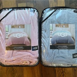 ***@francascola90 Ugg blankets ultra-soft ombré blue .. Size full queen
